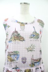 画像4: Jane Marple Dans Le Salon / Souvenir of Normandy sleeveless dress M ピンク H-26-09-04-016-JM-OP-AK-ZH (4)