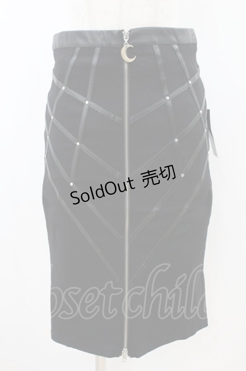 画像1: Restyle / BONDED TO THE MOON SKIRT M ブラック H-26-09-04-024-GO-SK-KB-ZH (1)