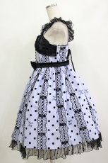 画像2: Angelic Pretty / Actress Laceジャンパースカート F ラベンダー H-26-09-05-002-AP-OP-YZ-ZH (2)