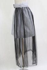 画像2: Jamie エーエヌケー / ベルト付きチュールスカート M グレー H-26-09-05-034-LO-SK-NS-ZH (2)