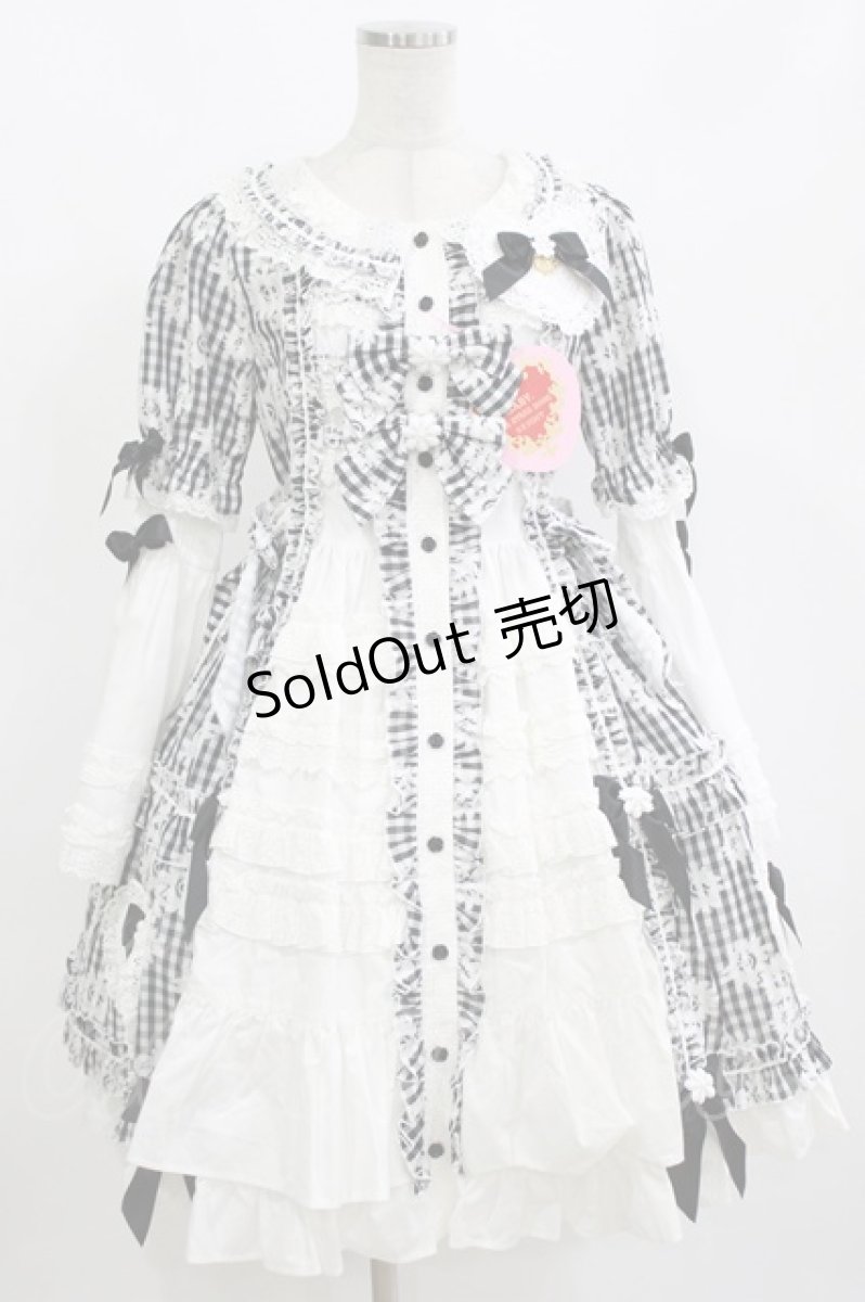 画像1: BABY,THE STARS SHINE BRIGHT / Fragrant Floral Menuetワンピース Free ブラック H-26-09-05-003-BA-OP-NS-ZH (1)