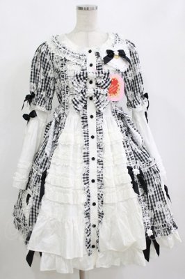 Preview of Fragrant Floral Menuetワンピース Free ブラック