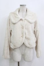 画像1: m petit by misako / マイメロディ/ファーショートジャケット L オフ H-26-09-05-037-LO-JA-NS-ZH (1)