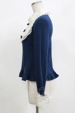 画像2: Angelic Pretty / 3つ子リボンのラウンド切替カットソー Free ネイビー H-26-09-05-050-AP-TO-NS-ZH (2)
