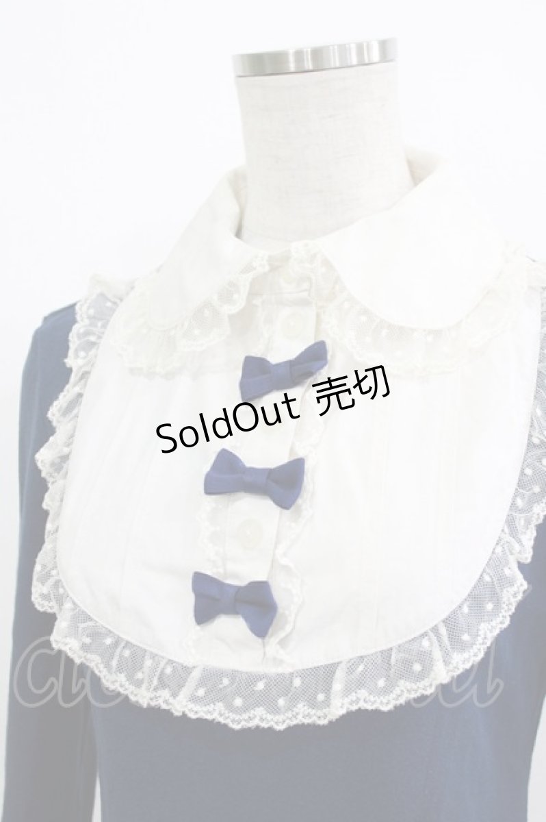 画像4: Angelic Pretty / 3つ子リボンのラウンド切替カットソー Free ネイビー H-26-09-05-050-AP-TO-NS-ZH (4)