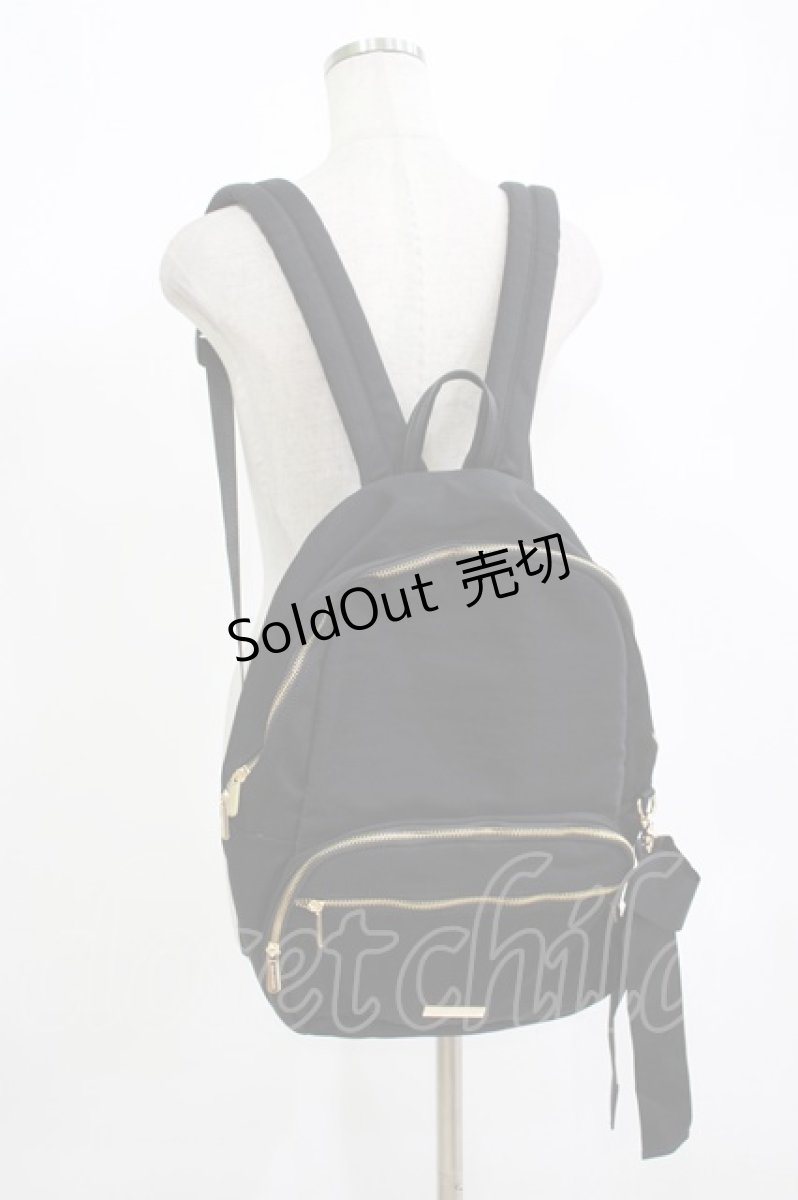 画像1: Maison de FLEUR / リボン縦型リュック  ブラック H-26-09-05-066-LO-BG-NS-ZH (1)