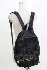 画像1: Maison de FLEUR / ランダムリボンリュック  ブラック H-26-09-05-067-LO-BG-NS-ZH (1)