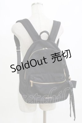 Preview of 撥水加工ポケットリボンリュック  ブラック