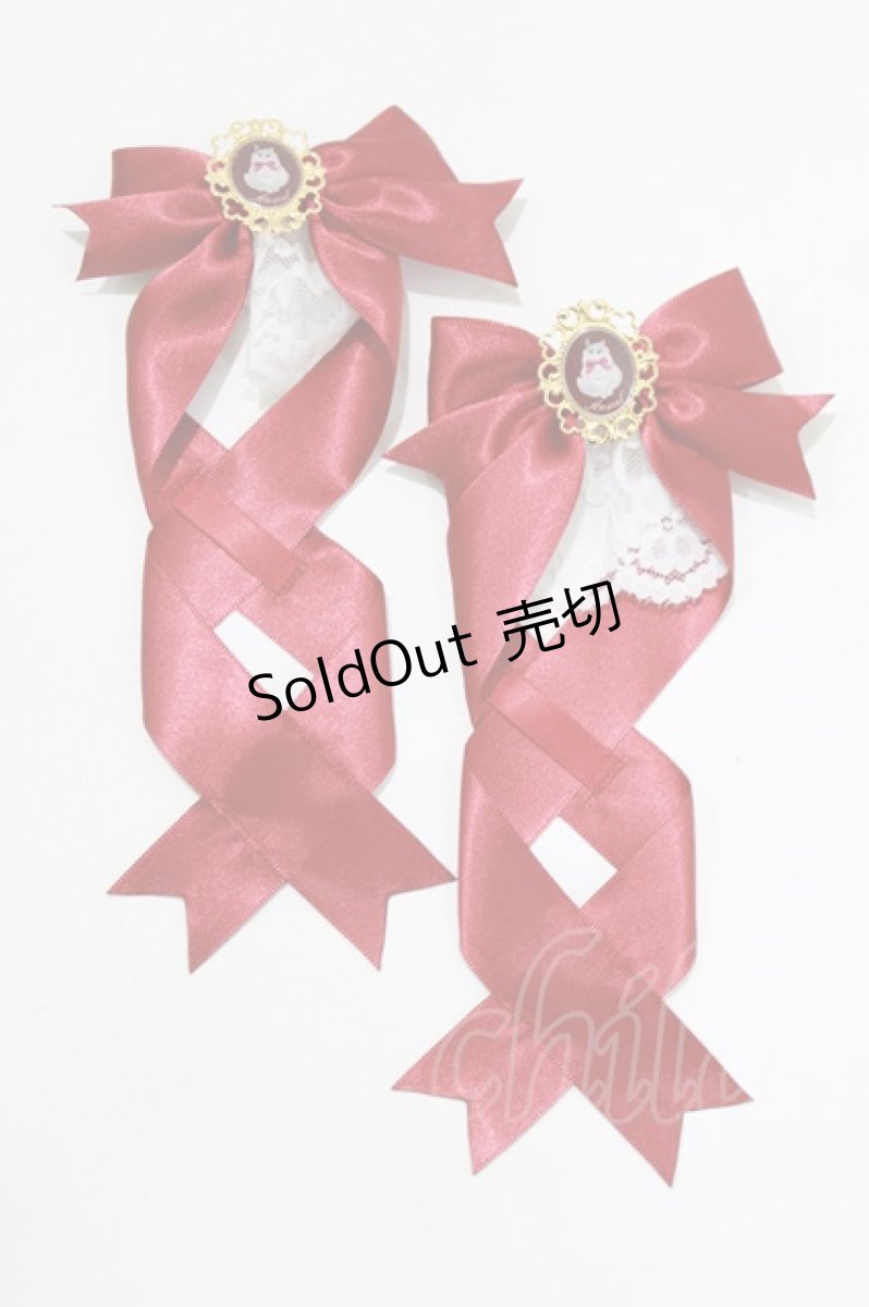 画像2: Amavel / LOTUS ribbon/Royal Catsリボンバレッタ  レッド H-26-09-05-079-CA-AC-NS-ZH (2)