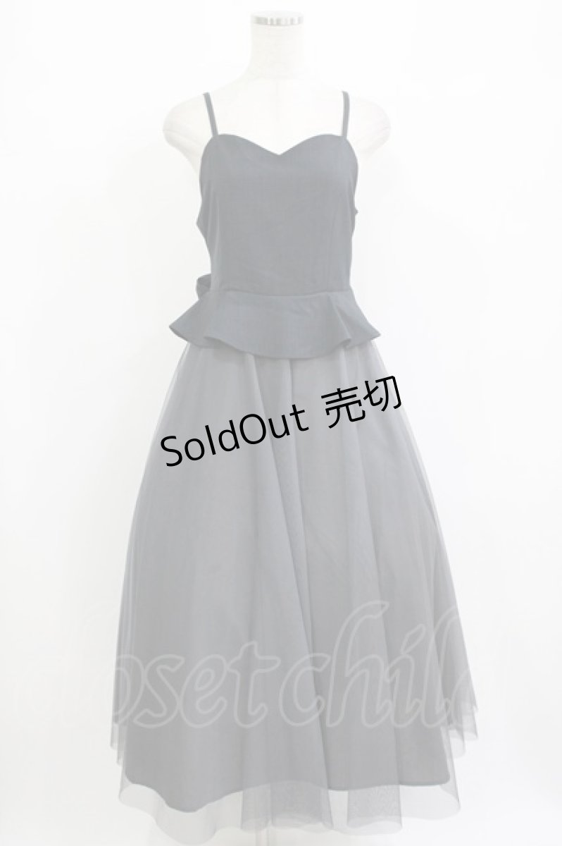 画像1: an another angelus / チュールドッキングキャミワンピース Free CHARCOAL H-26-09-05-012-CA-OP-NS-ZH (1)