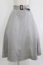 画像1: an another angelus / ベルト付きバックラッフルフレアースカート Free light gray H-26-09-05-016-CA-SK-NS-ZH (1)