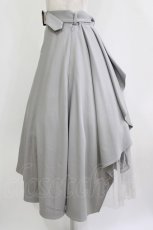 画像2: an another angelus / ベルト付きバックラッフルフレアースカート Free light gray H-26-09-05-016-CA-SK-NS-ZH (2)