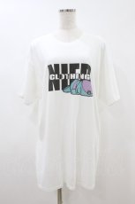 画像1: NieR Clothing / プリントCOTTON CUTSEW XL 白 H-26-09-06-029-PU-TO-KB-ZH (1)