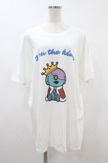 画像1: NieR Clothing / KING ONE君 CUTSEW【I’m the king】  白 H-26-09-06-030-PU-TO-KB-ZH (1)