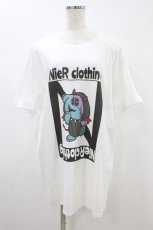 画像1: NieR Clothing / ちゃむちゃむ×ロゴCUTSEW XL 白 H-26-09-06-033-PU-TO-KB-ZH (1)