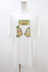画像1: NieR Clothing / プリント半袖CUTSEW XL 白 H-26-09-06-036-PU-TO-KB-ZH (1)