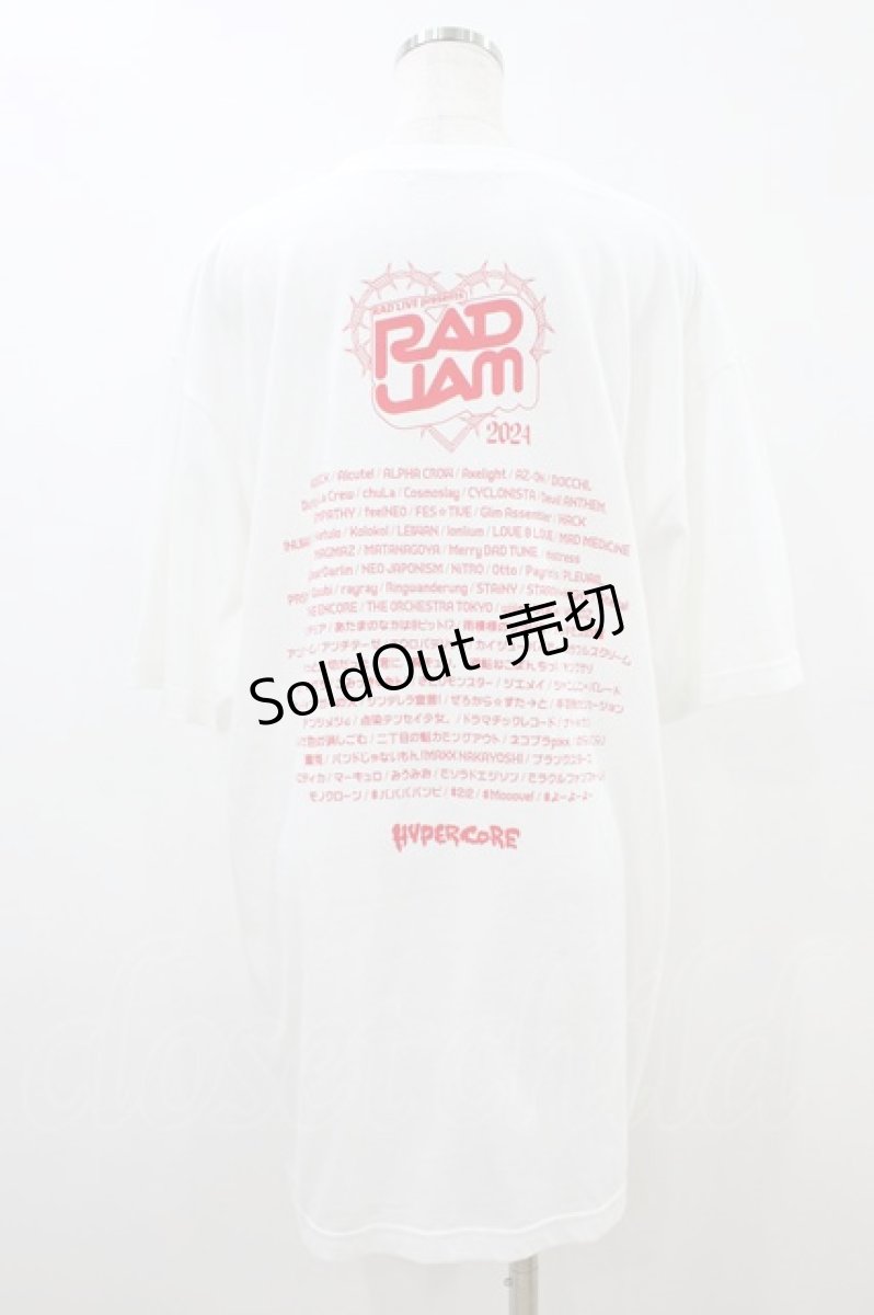 画像2: HYPER CORE / RAD JAMコラボレーションTシャツ  白 H-26-09-06-037-PU-TO-KB-ZH (2)