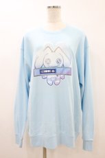 画像1: NieR Clothing / プリントSWEAT  XL サックス H-26-09-06-044-PU-TO-AK-ZH (1)