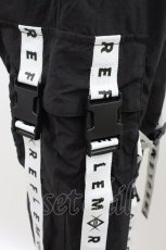 画像3: REFLEM / ロゴベルトフレアカーゴパンツ FREE 黒 H-26-09-06-004-PU-PA-AK-ZH (3)
