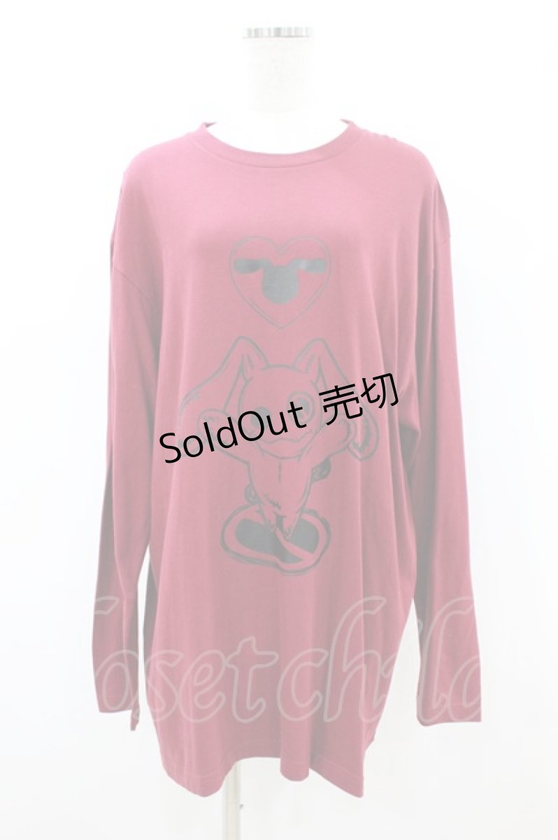 画像1: NieR Clothing / COTTON LONG CUTSEW XL エンジ H-26-09-06-046-PU-TO-KB-ZH (1)