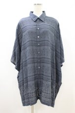 画像1: MiDiom / Oriental JQ Square Shirt  Dull Blue H-26-09-06-048-PU-BL-KB-ZH (1)