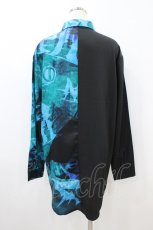 画像2: NieR Clothing / 切替長袖シャツ  黒 H-26-09-06-049-PU-BL-KB-ZH (2)