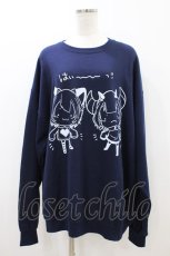 画像1: NieR Clothing / プリントSWEAT  XL 紺 H-26-09-06-052-PU-TO-AK-ZH (1)