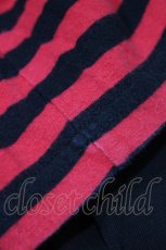 画像4: REFLEM / レイヤードボーダーL/S Tee FREE 黒×赤 H-26-09-06-056-PU-TO-AK-ZH (4)