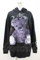 画像1: TRAVAS TOKYO / Rhinestone Devil bear hoodie FREE 黒 H-26-09-06-059-PU-TO-AK-ZH (1)