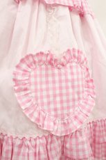 画像5: Angelic Pretty / Heart Picnicジャンパースカート F ピンク H-26-09-06-1002-AP-OP-YZ-ZH (5)