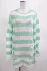 画像1: KILL STAR / Peppermint knit Sweater M ミント H-26-09-06-1020-SL-TO-KB-ZH (1)