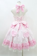 画像3: Angelic Pretty / Heart Picnicジャンパースカート F ピンク H-26-09-06-1002-AP-OP-YZ-ZH (3)