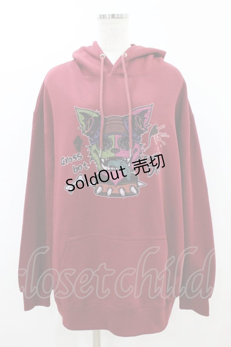 画像1: NieR Clothing / プリントプルパーカー  ボルドー H-26-09-06-061-PU-TO-KB-ZH (1)