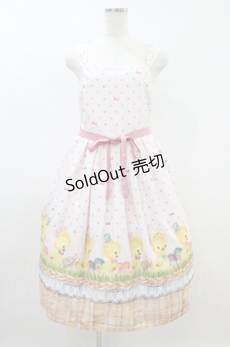 画像1: Emily Temple cute / Revivalノースリーブワンピース M Piyo Piyo Basket H-26-09-06-010-ET-OP-AK-ZH (1)