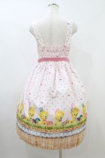 画像2: Emily Temple cute / Revivalノースリーブワンピース M Piyo Piyo Basket H-26-09-06-010-ET-OP-AK-ZH (2)