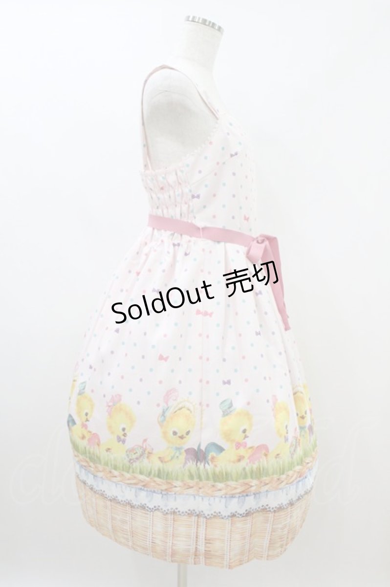 画像3: Emily Temple cute / Revivalノースリーブワンピース M Piyo Piyo Basket H-26-09-06-010-ET-OP-AK-ZH (3)