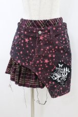 画像1: TOXIC STAR / レイヤードアシメスカート M ピンク H-26-09-06-014-PU-SK-AK-ZH (1)