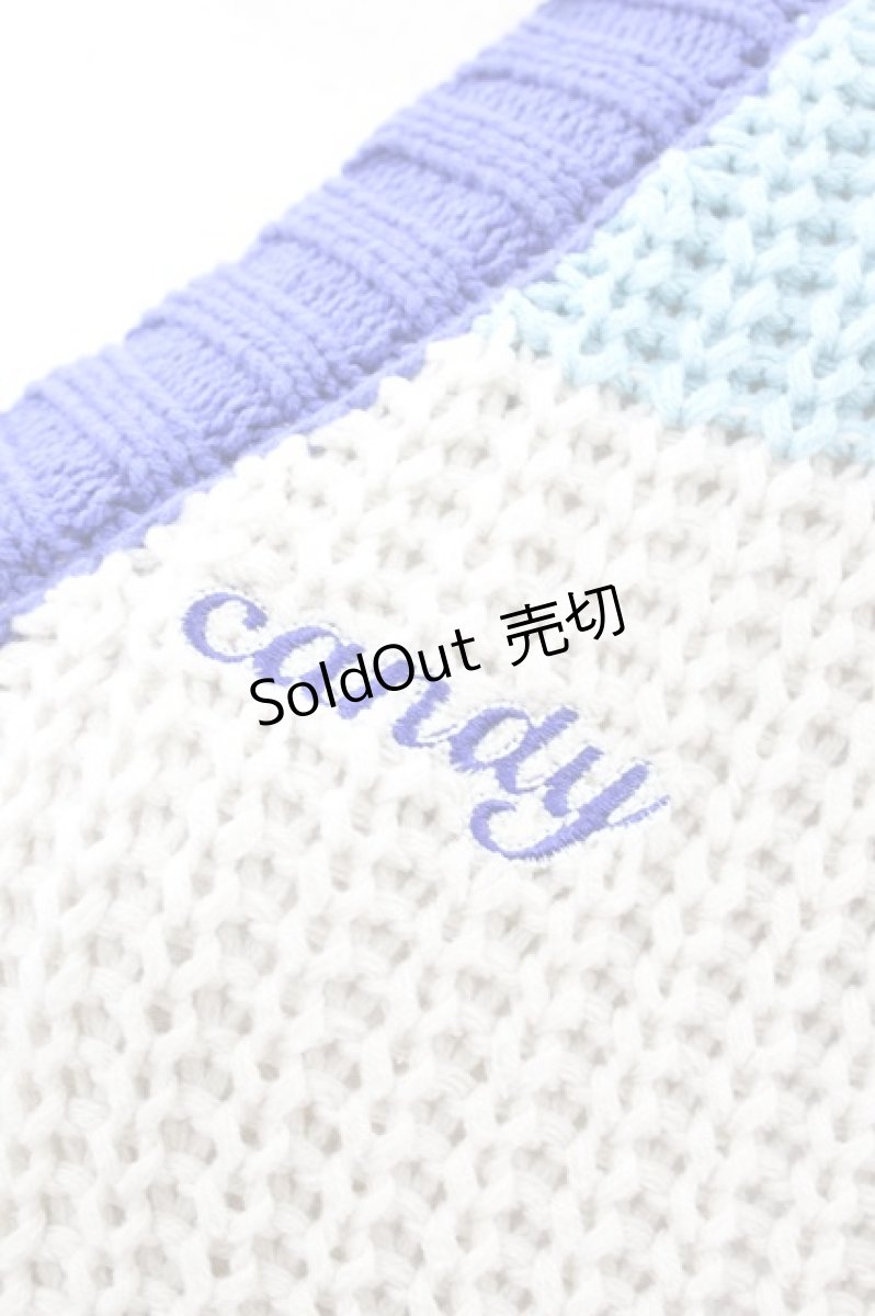 画像3: Candy Stripper / MULTI BORDER KNIT VEST  BLUE MIX H-26-09-06-016-PU-TO-KB-ZH (3)