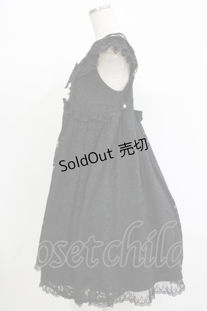 画像2: Angelic Pretty / Sweet Dollyジャンパースカート F ブラック H-26-09-07-042-AP-OP-YZ-ZH (2)