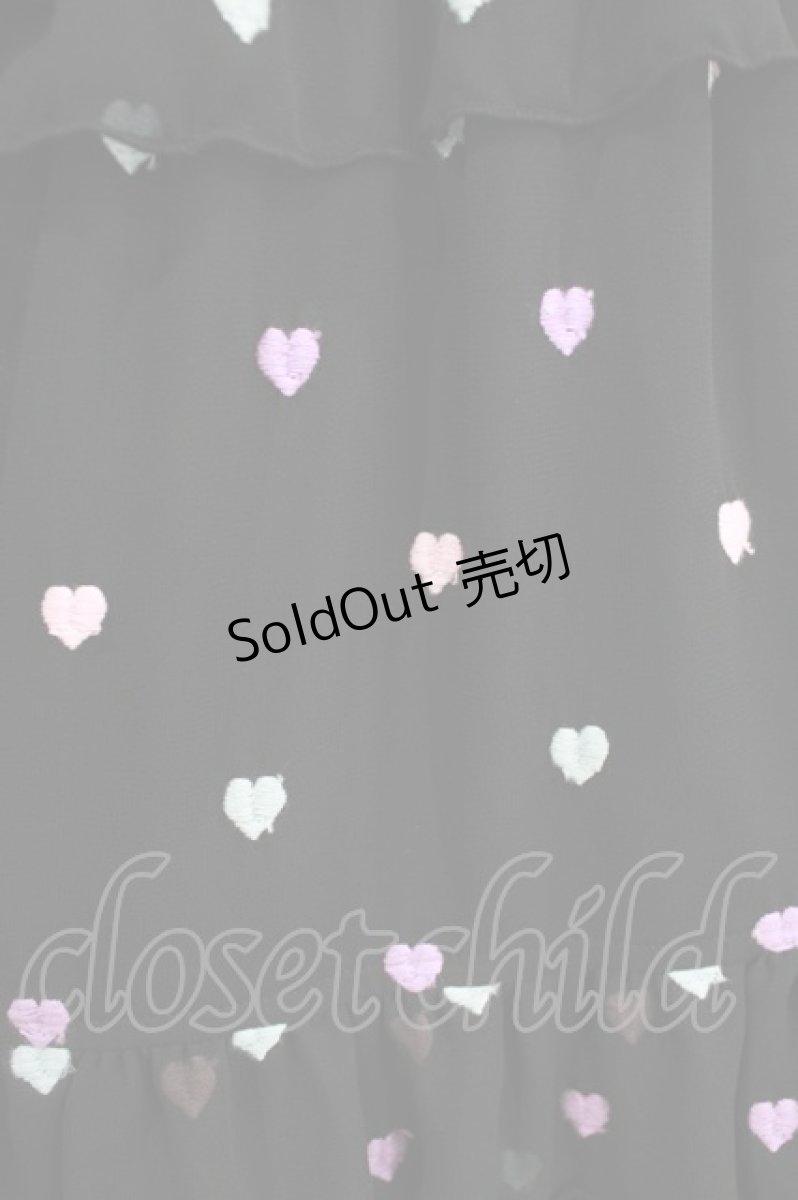 画像4: Angelic Pretty / Candy Petit Heartジャンパースカート Free ブラック H-26-09-07-045-AP-OP-NS-ZH (4)