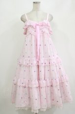 画像1: Angelic Pretty / Candy Petit Heartジャンパースカート Free ピンク H-26-09-07-046-AP-OP-NS-ZH (1)