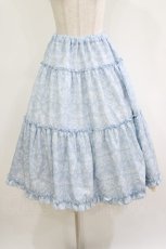 画像1: m petit by misako / NINA'S/RVパニエスカート M サックス/アイボリー リバーシブル H-26-09-07-050-LO-SK-NS-ZH (1)