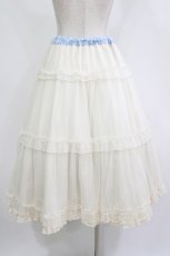 画像7: m petit by misako / NINA'S/RVパニエスカート M サックス/アイボリー リバーシブル H-26-09-07-050-LO-SK-NS-ZH (7)