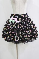 画像1: Angelic Pretty / Sugar Heartsスカート Free ブラック H-26-09-07-054-AP-SK-NS-ZH (1)