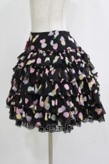 画像2: Angelic Pretty / Sugar Heartsスカート Free ブラック H-26-09-07-054-AP-SK-NS-ZH (2)