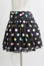 画像2: Angelic Pretty / ポルカドットチョコレートスカート Free ブラック H-26-09-07-055-AP-SK-NS-ZH (2)