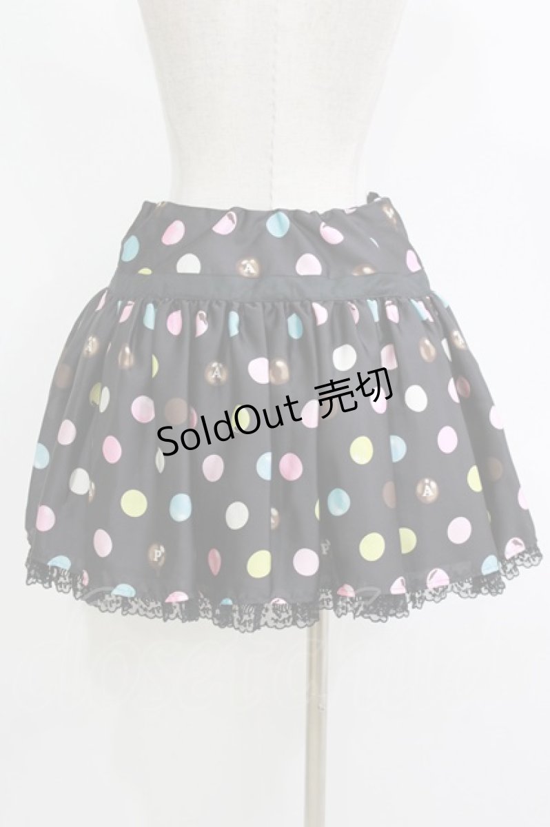 画像3: Angelic Pretty / ポルカドットチョコレートスカート Free ブラック H-26-09-07-055-AP-SK-NS-ZH (3)