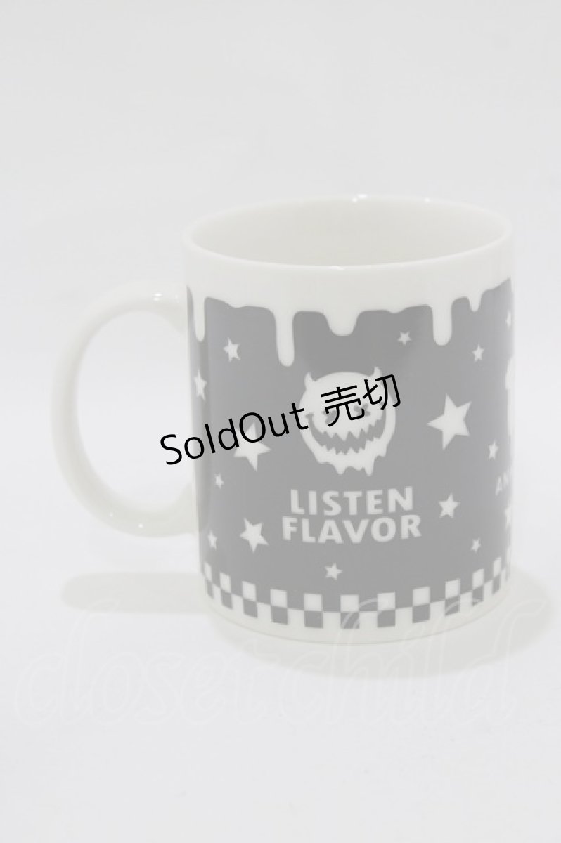 画像1: LISTEN FLAVOR / ロゴマグカップ  白 H-26-09-07-073-PU-ZA-NS-ZH (1)