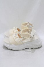 画像2: m petit by misako / フリルサンダル M 生成り H-26-09-07-077-LO-SH-NS-ZH (2)