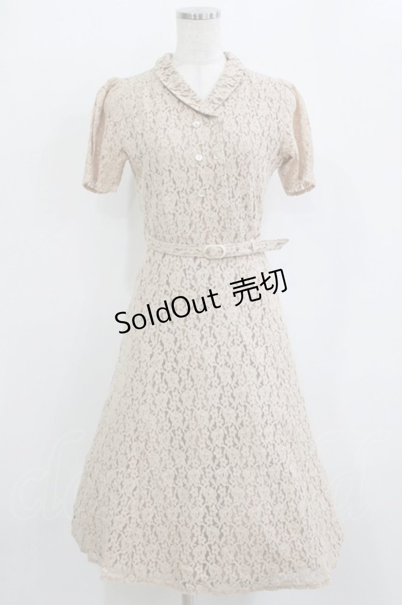 画像1: an another angelus / 総レースダブル釦ワンピース Free BEIGE H-26-09-07-003-CA-OP-NS-ZH (1)